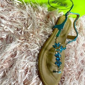 Blue Jewel Sandal
